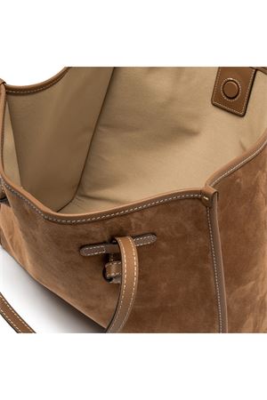 Shopping Marcella in pelle scamosciata marrone GIANNI CHIARINI | BS8990CMPL1478